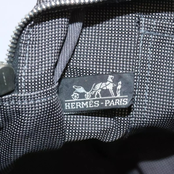 HERMES Her Line MM Tote Bag Canvas Gray - Picture 15 of 15